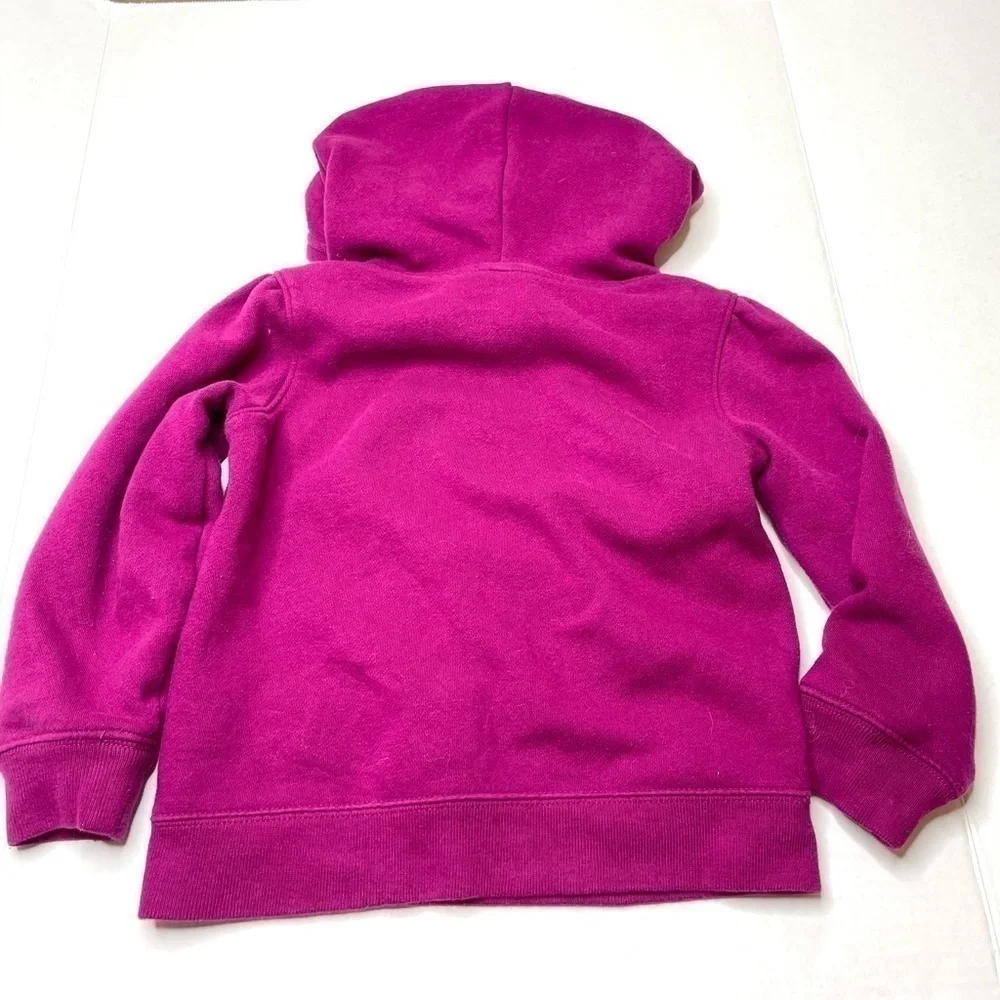 Gap Kids Logo Hoodie In Burgundy And Gold